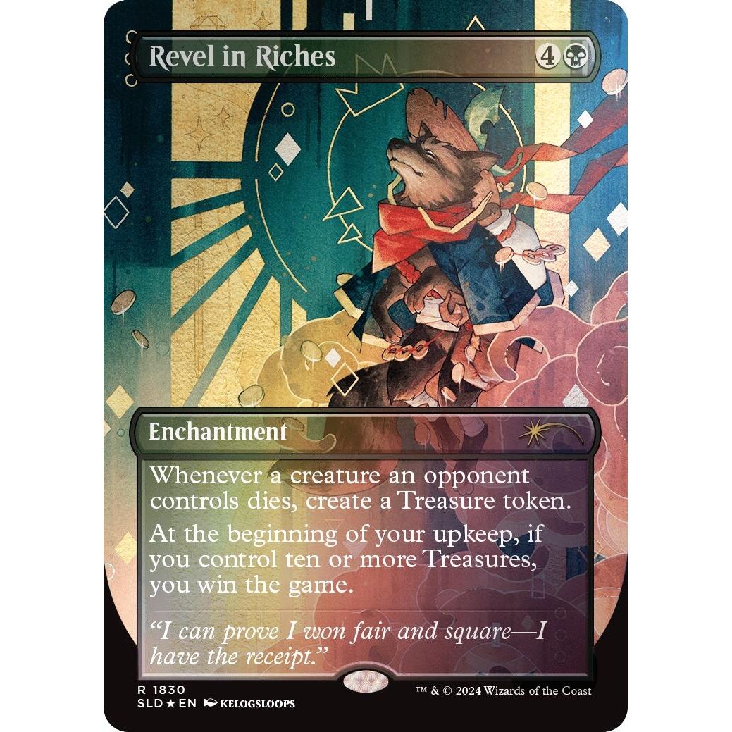 Image for Revel in Riches (Rainbow Foil) (1830) (SLD) - Magic: The Gathering
