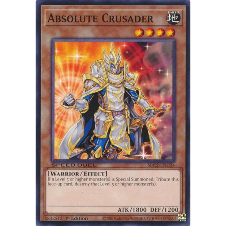 Image for Absolute Crusader (SBC2-ENC04) (SBC2) - YuGiOh