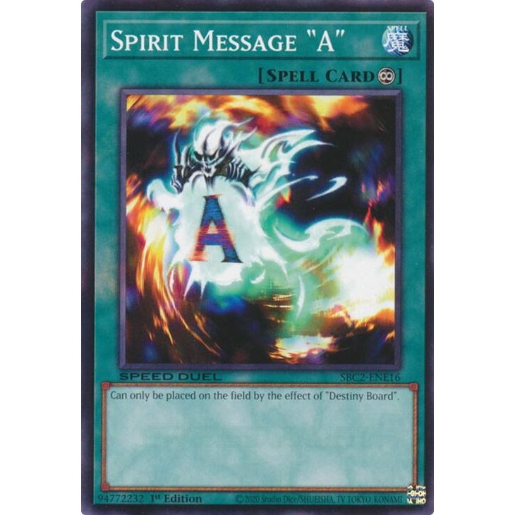 Image for Spirit Message "A" (SBC2-ENE16) (SBC2) - YuGiOh