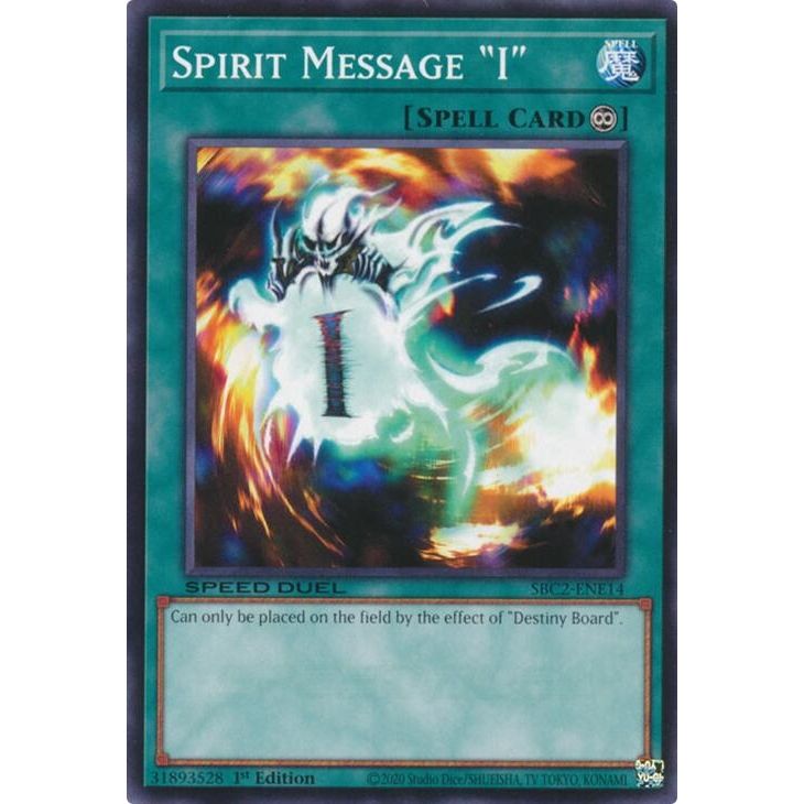 Image for Spirit Message "I" (SBC2-ENE14) (SBC2) - YuGiOh