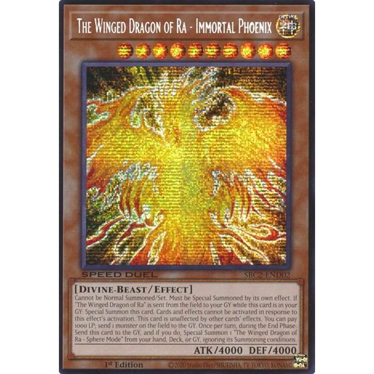 Image for The Winged Dragon of Ra - Immortal Phoenix (PSR) (SBC2-END02) (SBC2) - YuGiOh