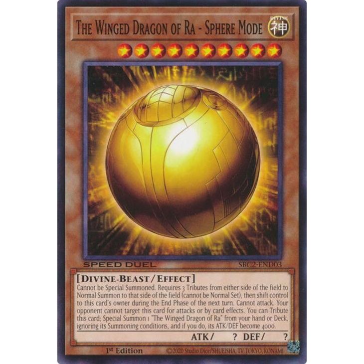 Image for The Winged Dragon of Ra - Sphere Mode (SBC2-END03) (SBC2) - YuGiOh