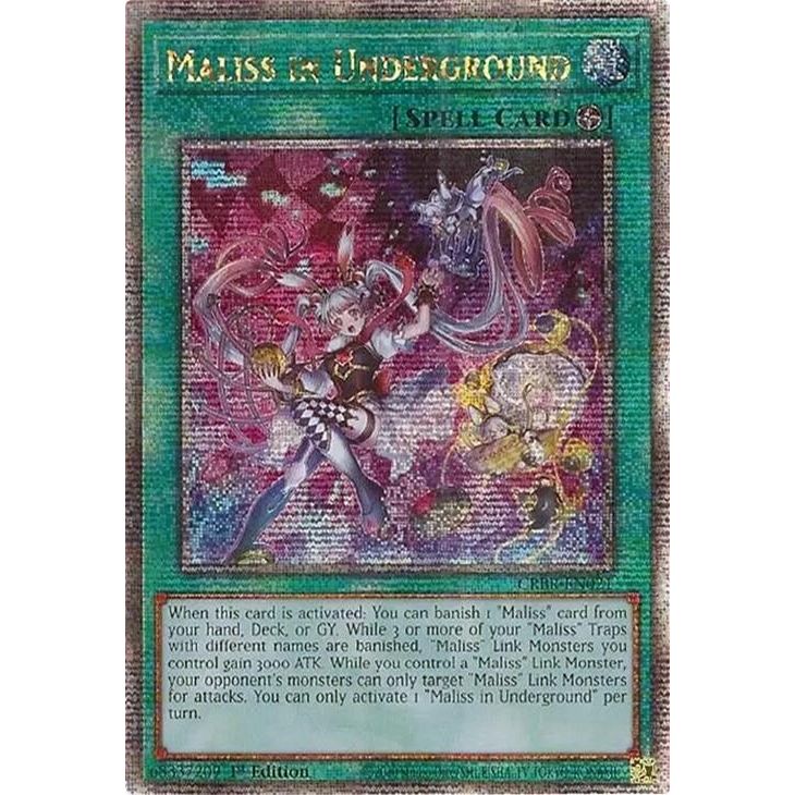 Image for Maliss in Underground (Quarter Century Secret Rare) (CRBR-EN021) (CRBR) - YuGiOh