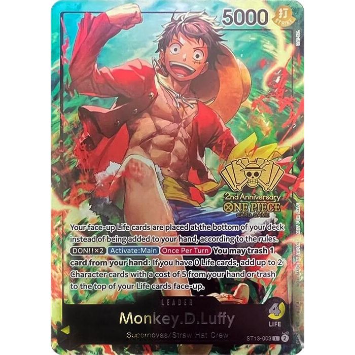 Image for Monkey.D.Luffy (2nd Anniversary Tournament) (ST13-003) (OP-PR) - One Piece Card Game