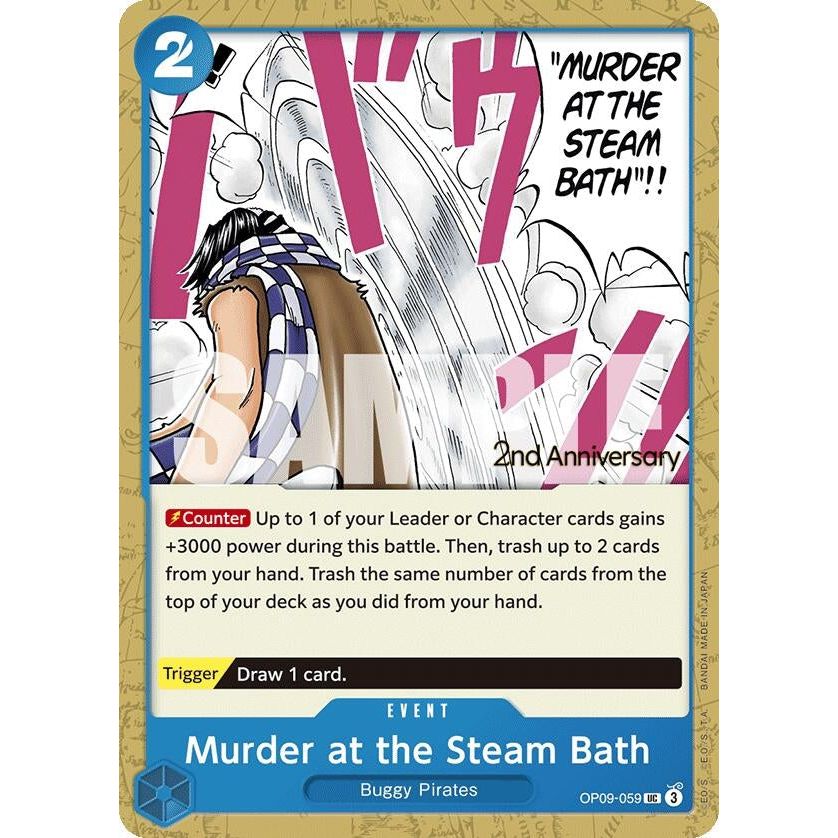 Image for Murder at the Steam Bath (OP09-059) (OP09 ANN) - One Piece Card Game