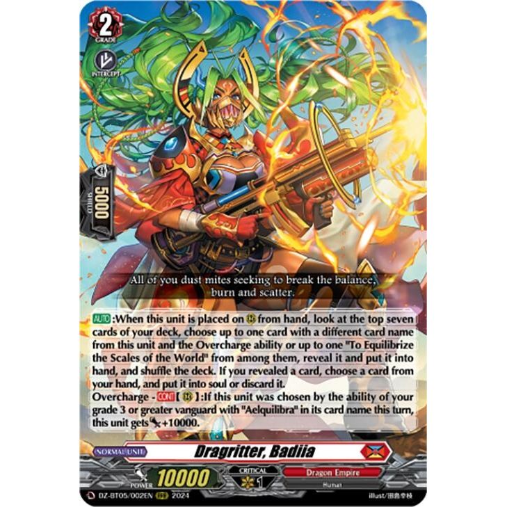 Image for Dragritter, Badiia (DZ-BT05/002EN) (DZ-BT05) - Cardfight Vanguard