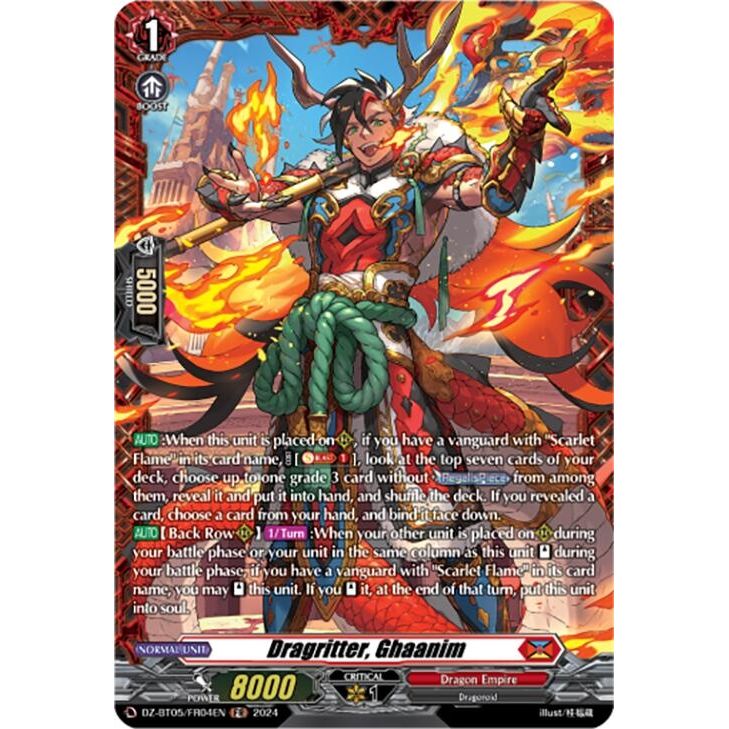 Image for Dragritter, Ghaanim (FR) (DZ-BT05/FR04EN) (DZ-BT05) - Cardfight Vanguard