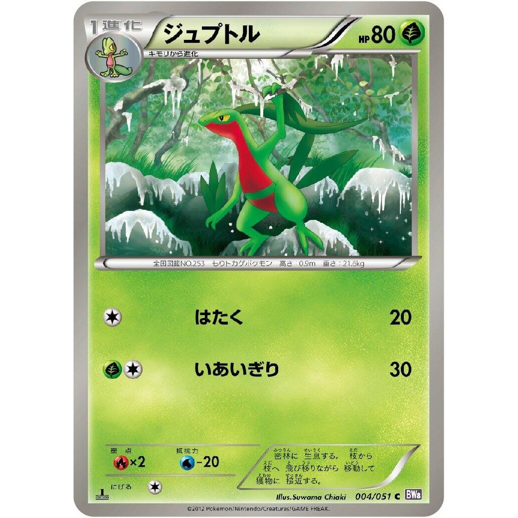 Image for Grovyle (004/051) (BW8) - Pokemon Japan