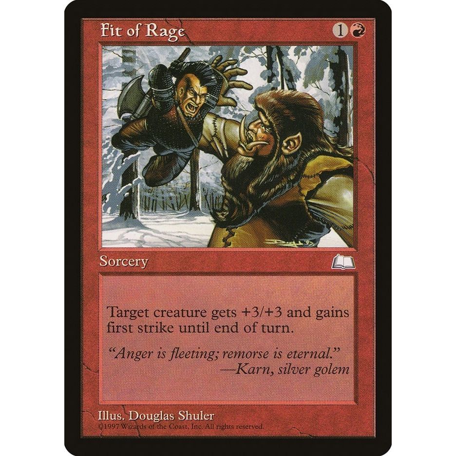 Image for Fit of Rage (WTH) - Magic: The Gathering