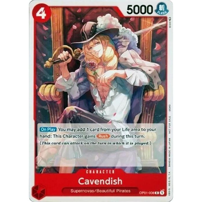 Image for Cavendish (OP01-008) (OPDD) - One Piece Card Game