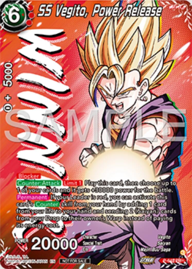 Image for SS Vegito, Power Release (Winner) (P-643) (TPR) - Dragon Ball Super: Masters