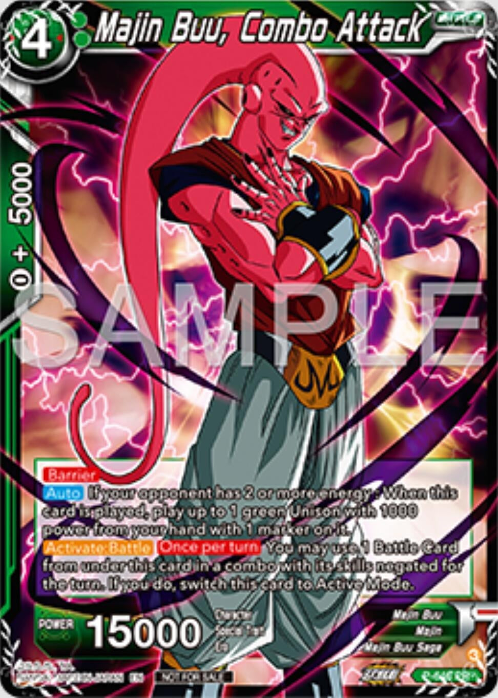 Image for Majin Buu, Combo Attack (P-646) (TPR) - Dragon Ball Super: Masters
