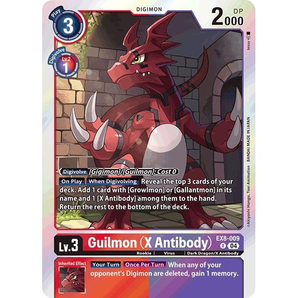 Image for Guilmon (X Antibody) (EX8-009 R) - Digimon Card Game