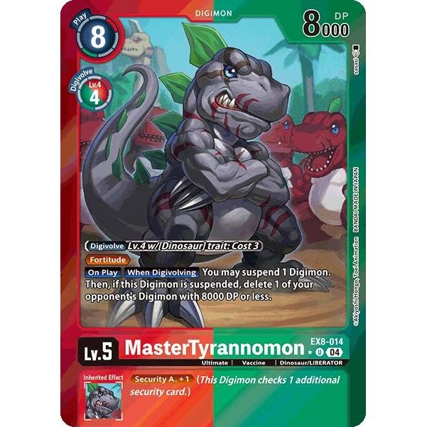 Image for MasterTyrannomon (Limited Foil) (EX8-014 U) - Digimon Card Game