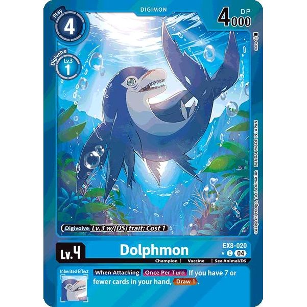 Image for Dolphmon (Limited Foil) (EX8-020 C) - Digimon Card Game