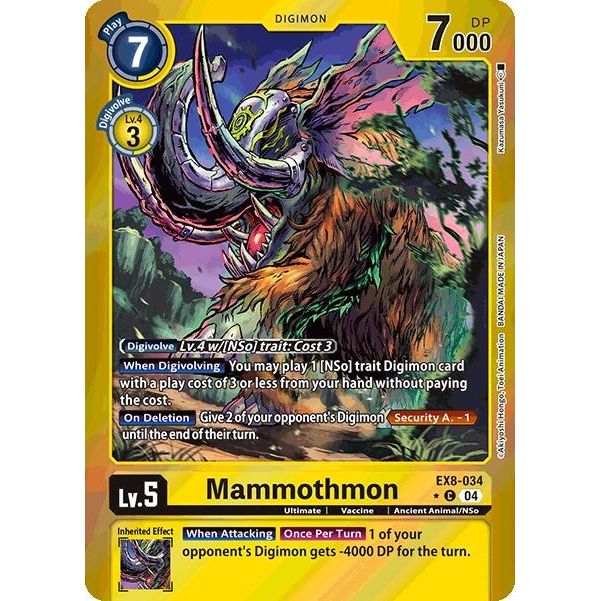 Image for Mammothmon (Limited Foil) (EX8-034 C) - Digimon Card Game