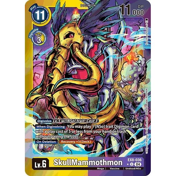 Image for SkullMammothmon (Limited Foil) (EX8-036 U) - Digimon Card Game