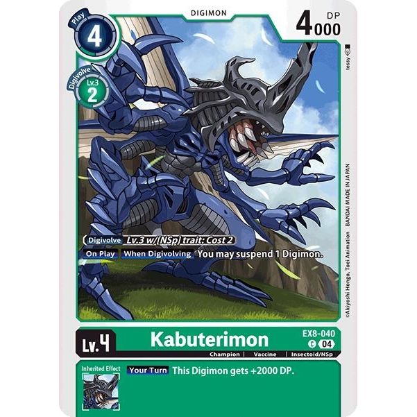 Image for Kabuterimon (EX8-040 C) - Digimon Card Game