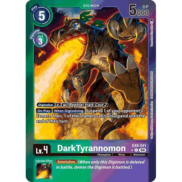 Image for DarkTyrannomon (Limited Foil) (EX8-041 C) - Digimon Card Game