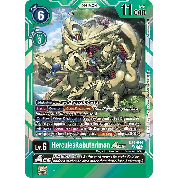 Image for HerculesKabuterimon ACE (EX8-044 SR) - Digimon Card Game