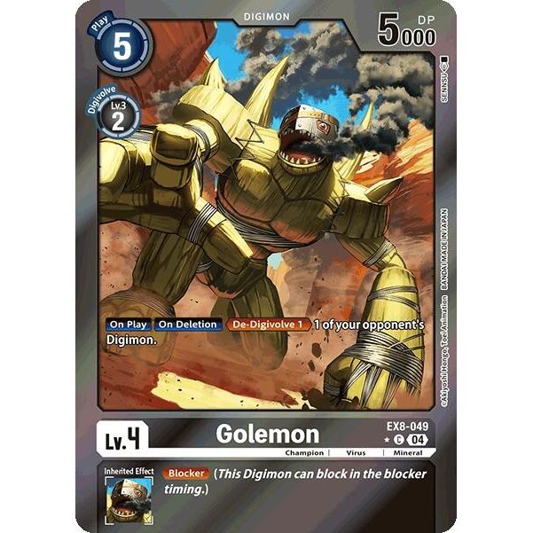 Image for Golemon (Limited Foil) (EX8-049 C) - Digimon Card Game