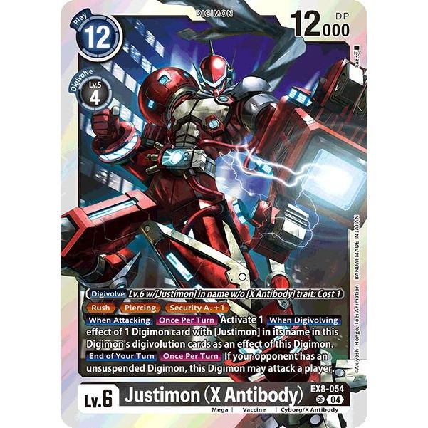 Image for Justimon (X Antibody) (EX8-054 SR) - Digimon Card Game