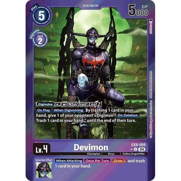 Image for Devimon (Limited Foil) (EX8-059 U) - Digimon Card Game