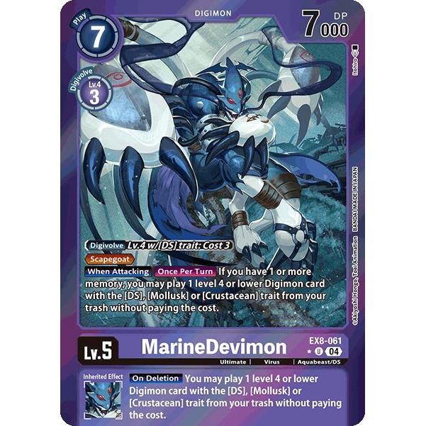 Image for MarineDevimon (Limited Foil) (EX8-061 U) - Digimon Card Game