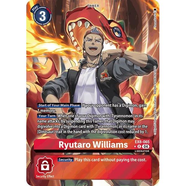 Image for Ryutaro Williams (Alternate Art) (EX8-065 R) - Digimon Card Game