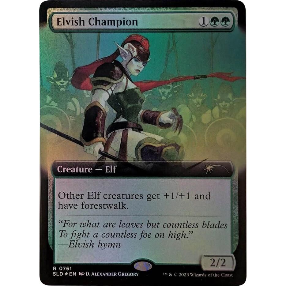 Image for Elvish Champion (Extended Art) (761) (SLD) - Magic: The Gathering