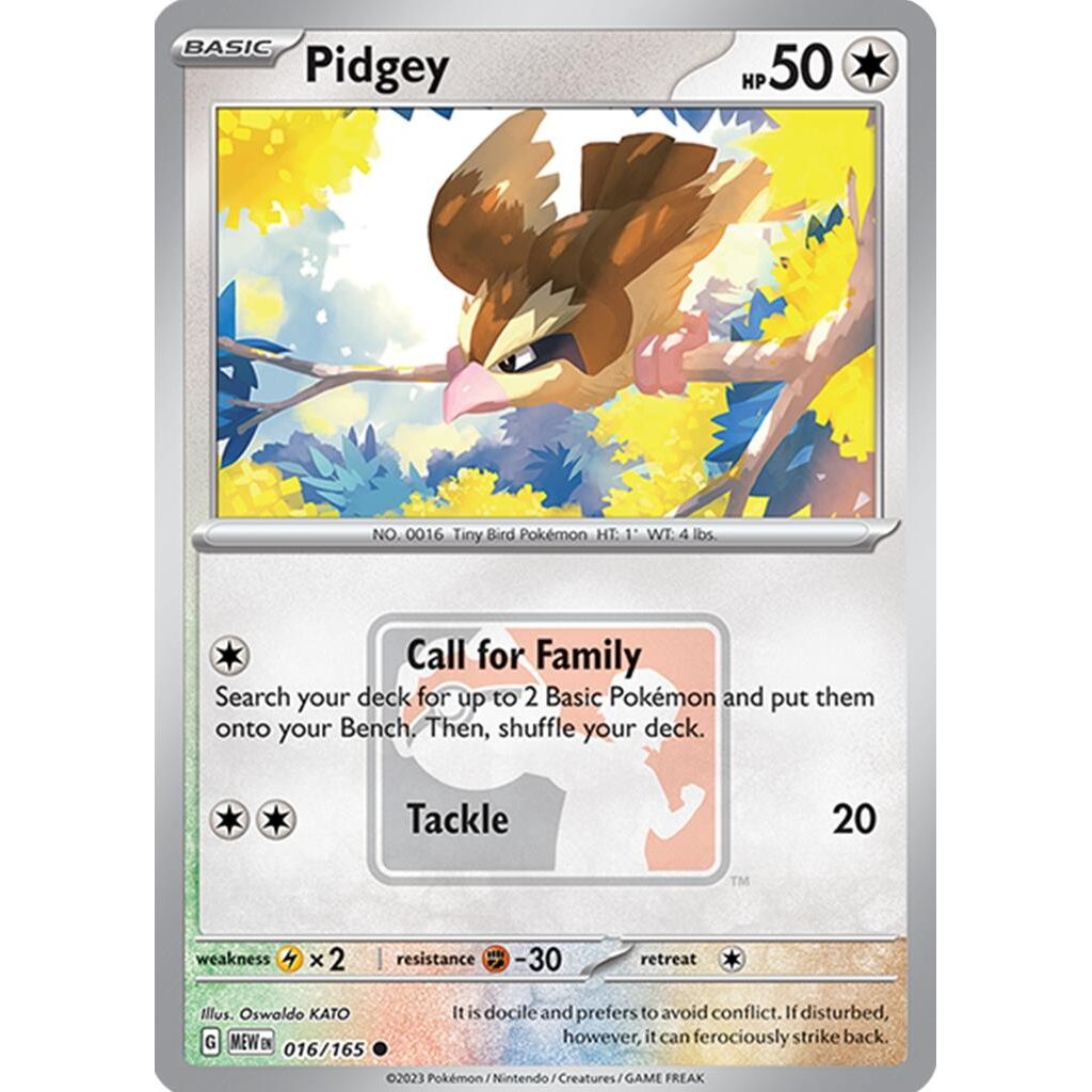 Image for Pidgey - 016/165 (League Promo) (016/165) (PR) - Pokemon