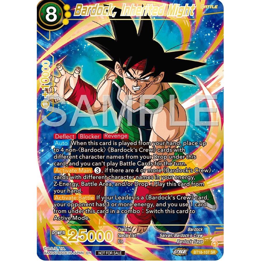 Image for Bardock, Inherited Might (Championship 2024 Finals Pack) (Gold Stamped) (BT18-107) (TPR) - Dragon Ball Super: Masters