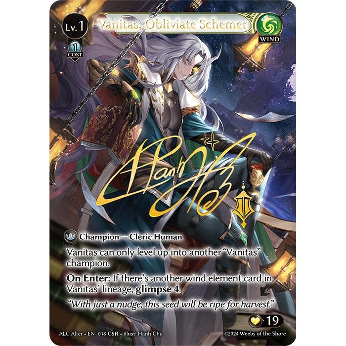 Image for Vanitas, Obliviate Schemer (CSR) (018) (ALC Alter) - Grand Archive TCG