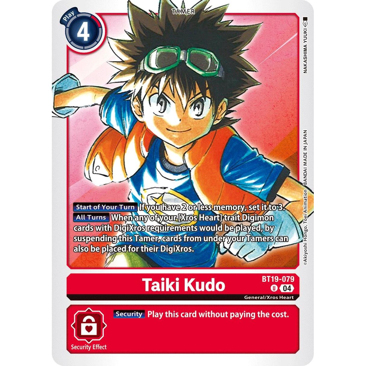 Image for Taiki Kudo (BT19-079 U) (BT19-20) - Digimon Card Game