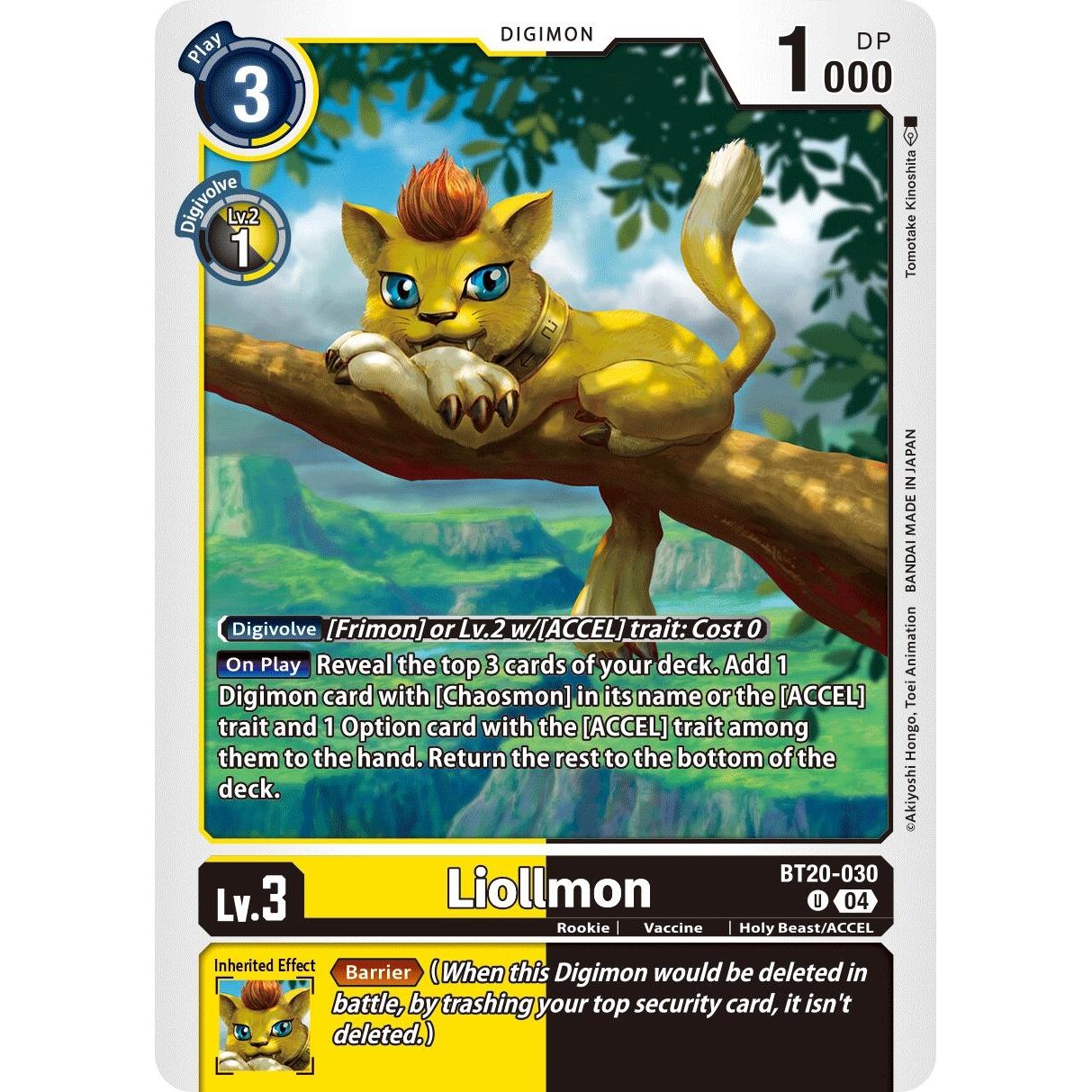 Image for Liollmon - BT20-030 (BT20-030 U) (BT19-20) - Digimon Card Game