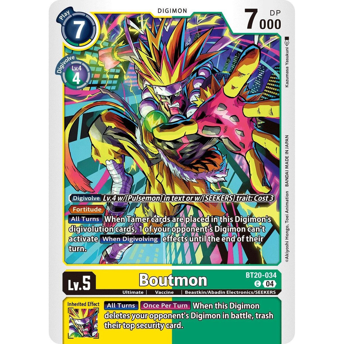Image for Boutmon (BT20-034 C) (BT19-20) - Digimon Card Game