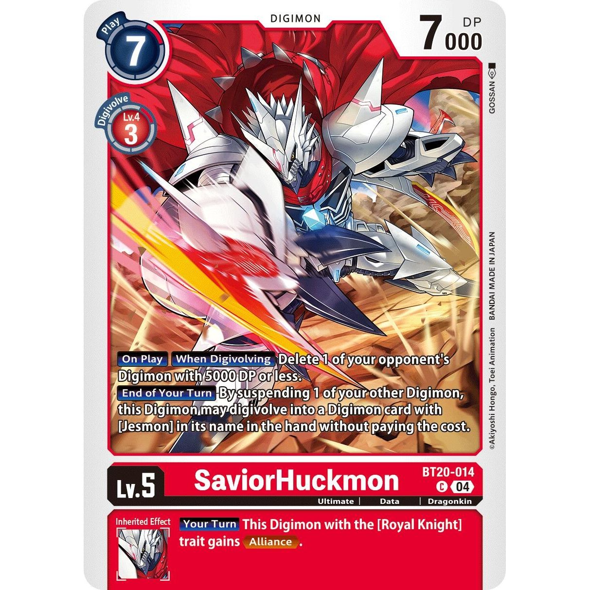 Image for SaviorHuckmon (BT20-014 C) (BT19-20) - Digimon Card Game