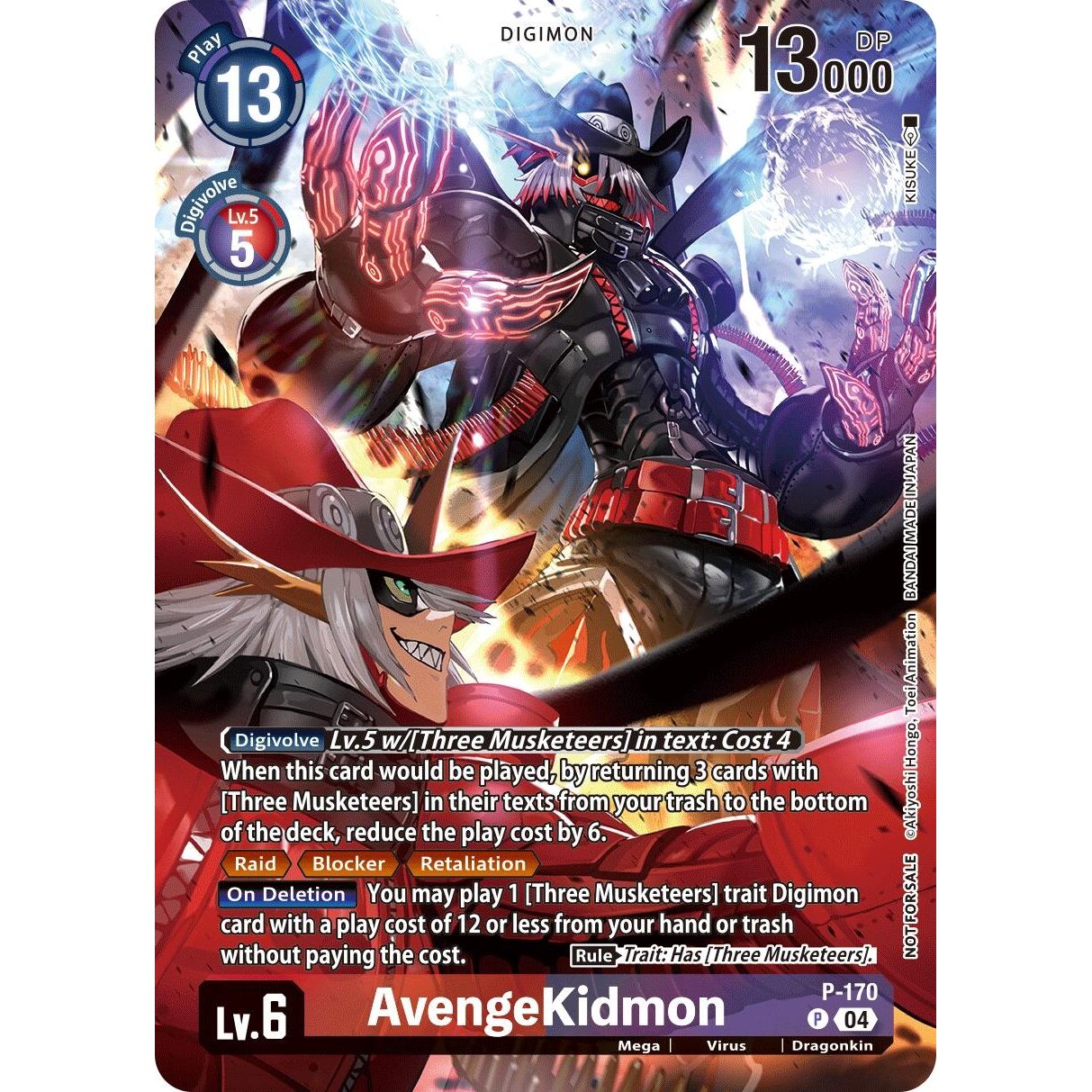 Image for AvengeKidmon (Update Pack 2025) (P-170 P) (BT19-20) - Digimon Card Game