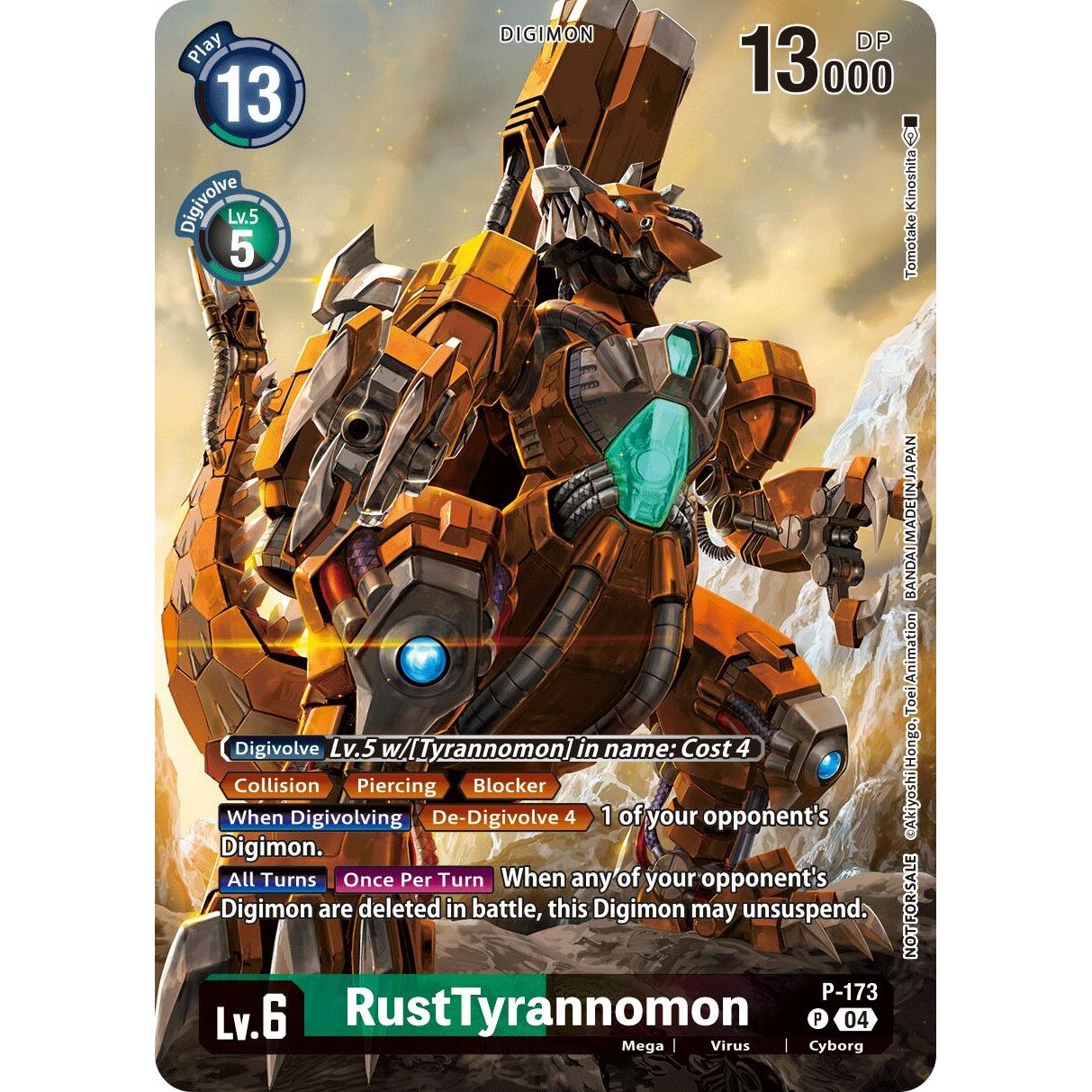 Image for RustTyrannomon (Update Pack 2025) (P-173 P) (BT19-20) - Digimon Card Game