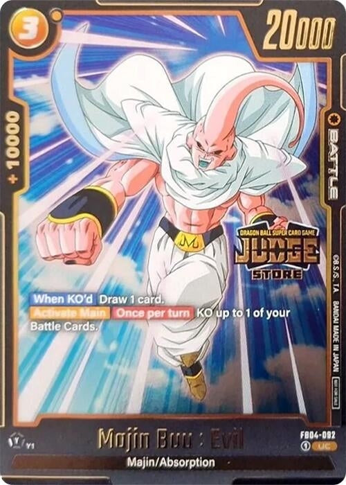 Image for Majin Buu : Evil - FB04-092 (Judge Pack (Store Judge) 03) (FB04-092) (DBSFW_TPR) - Dragon Ball Super: Fusion World