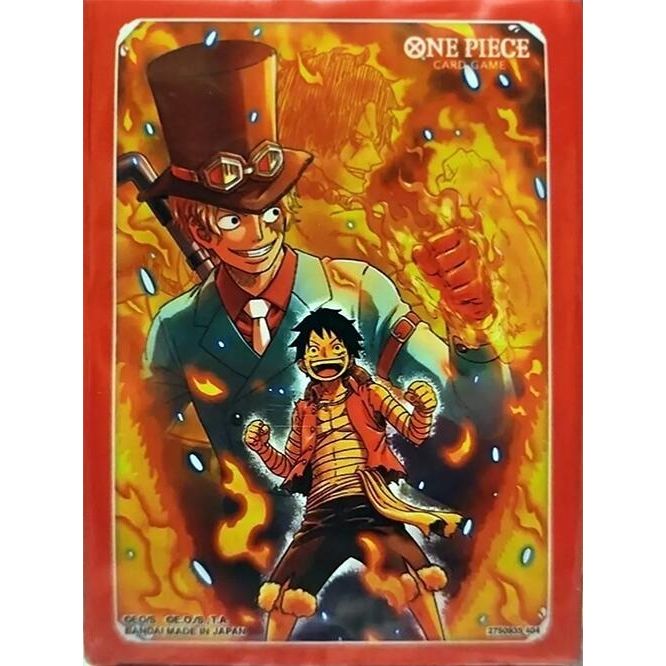 Image for One Piece Card Game Official Sleeves: Devil Fruits Collection Vol. 2 - Sabo & Luffy (10-Pack) - Card Sleeves