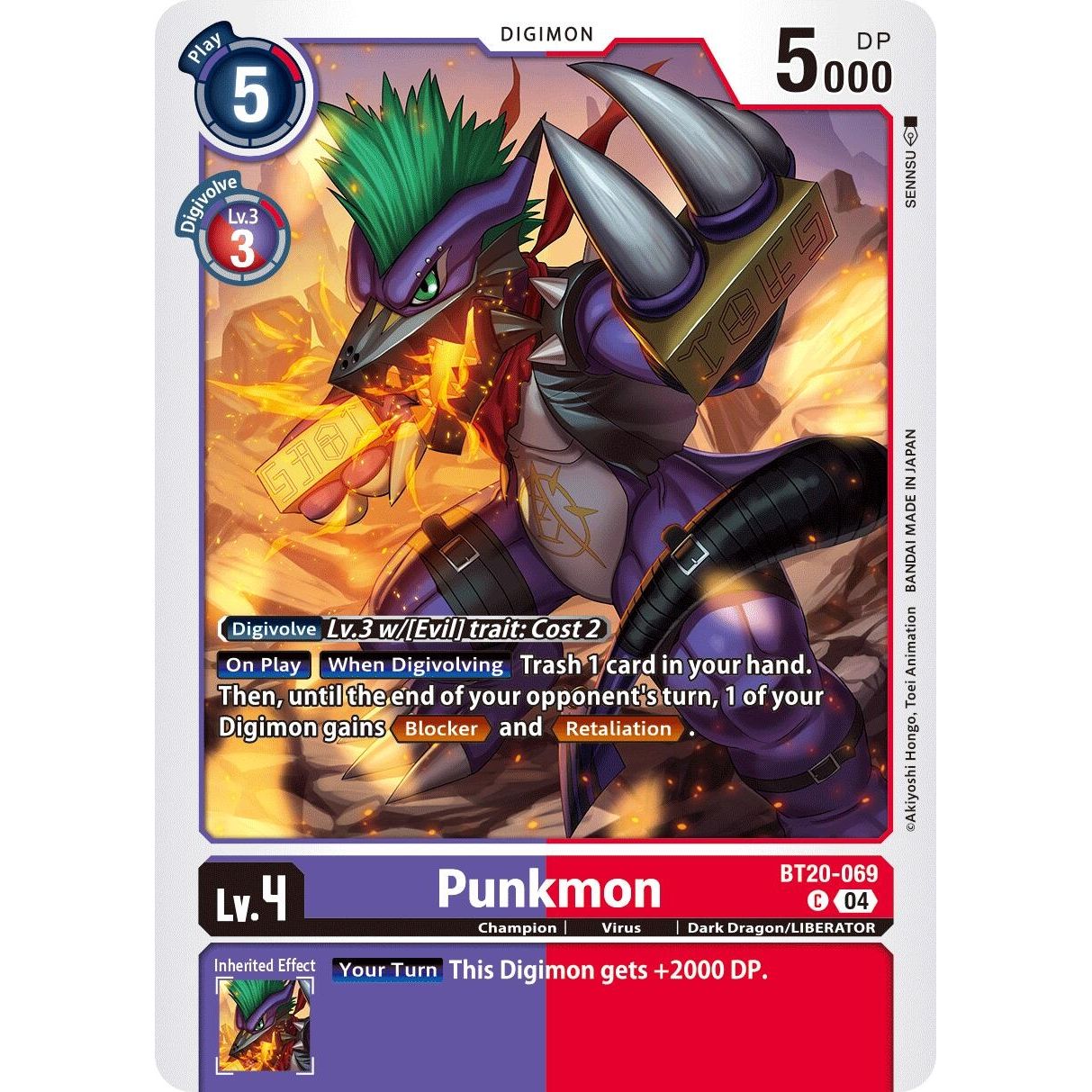 Image for Punkmon (BT20-069 C) (BT19-20) - Digimon Card Game