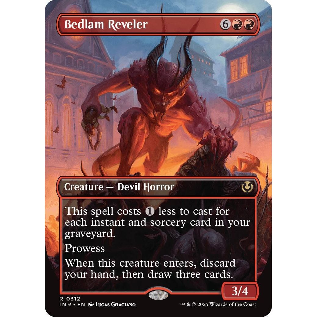 Image for Bedlam Reveler (Borderless) (312) (INR) - Magic: The Gathering