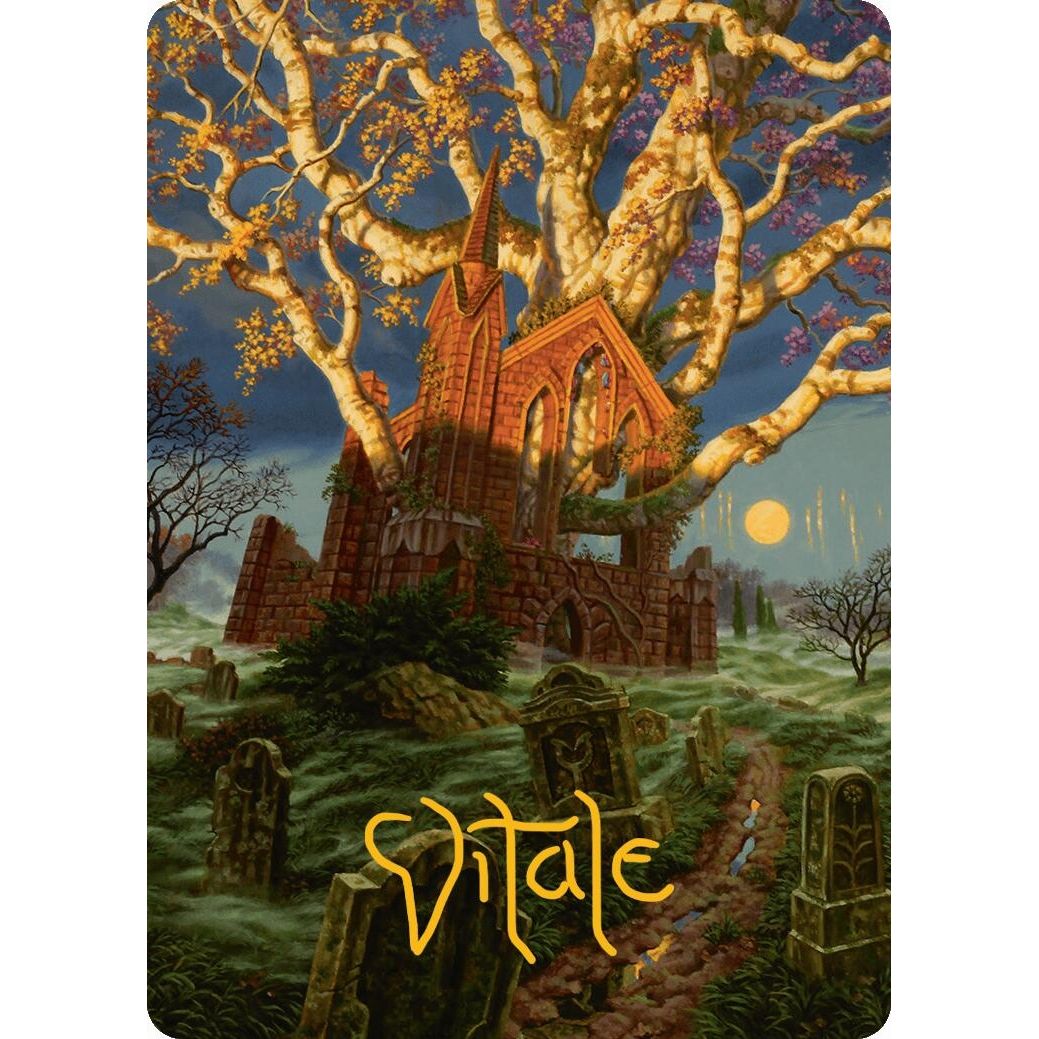 Image for Abundant Growth Art Card (Gold-Stamped Signature) (13) (AAINR) - Magic: The Gathering