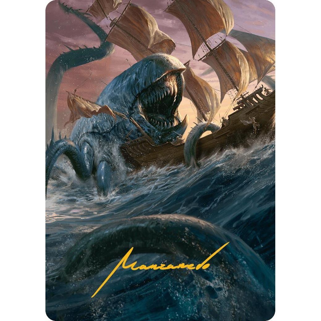 Image for Hullbreaker Horror Art Card (Gold-Stamped Signature) (5) (AAINR) - Magic: The Gathering