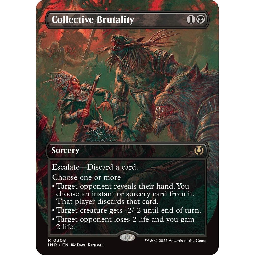 Image for Collective Brutality (Borderless) (308) (INR) - Magic: The Gathering