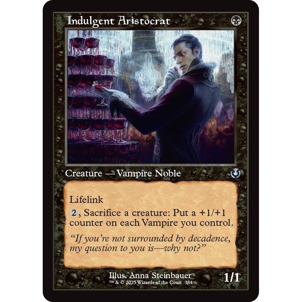 Image for Indulgent Aristocrat (Retro Frame) (384) (INR) - Magic: The Gathering