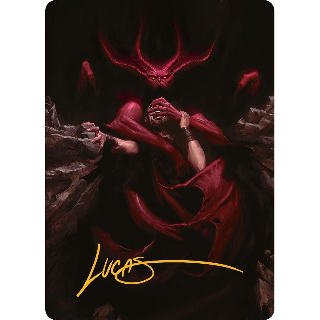 Image for Infernal Grasp Art Card (Gold-Stamped Signature) (10) (AAINR) - Magic: The Gathering
