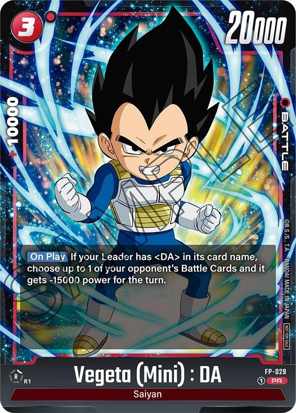 Image for Vegeta (Mini) : DA - FP-029 (FP-029) (DBSFW_PR) - Dragon Ball Super: Fusion World