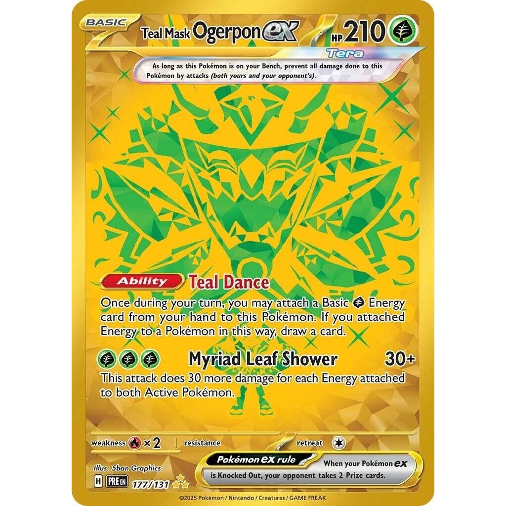 Image for Teal Mask Ogerpon ex (177/131) (PRE) - Pokemon